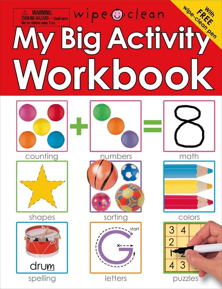 Wipe Clean: My Big Activity Workbook: Practice pen control, spelling, math, and more!